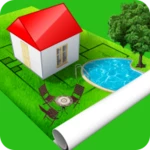 home design 3d outdoor/garden android application logo